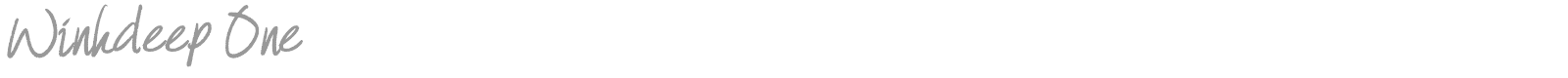 Winkdeep font preview